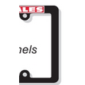Plastic License Plate Frames w/ Reflective or Vinyl Decals (5/8"x10" Top Panel)